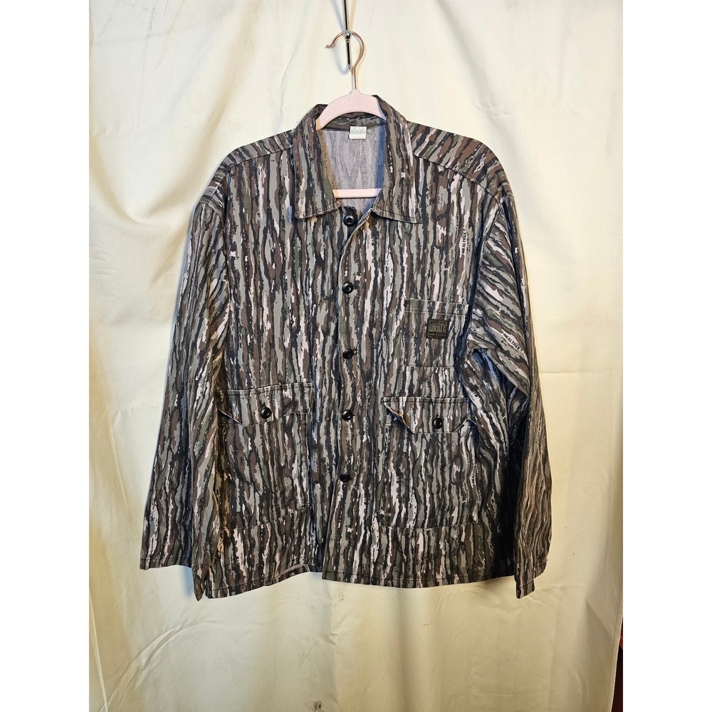 Vintage Liberty Realtree Camo Hunting Jacket Made in USA Button Front 2X Camo